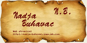 Nadja Buhavac vizit kartica